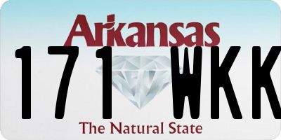 AR license plate 171WKK