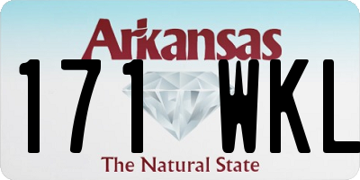 AR license plate 171WKL
