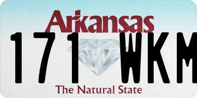 AR license plate 171WKM