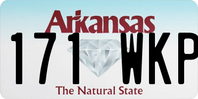 AR license plate 171WKP