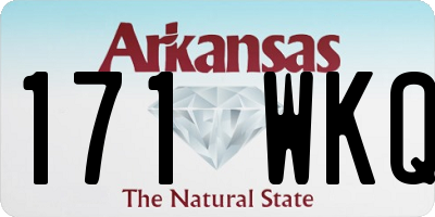 AR license plate 171WKQ