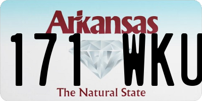AR license plate 171WKU
