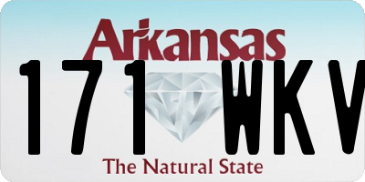 AR license plate 171WKV