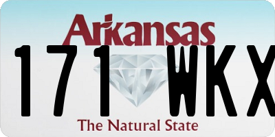 AR license plate 171WKX