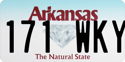 AR license plate 171WKY