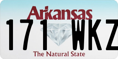 AR license plate 171WKZ