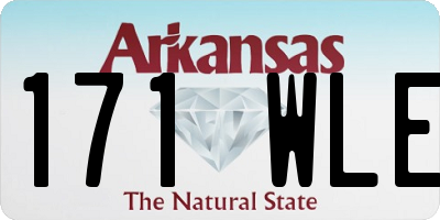 AR license plate 171WLE