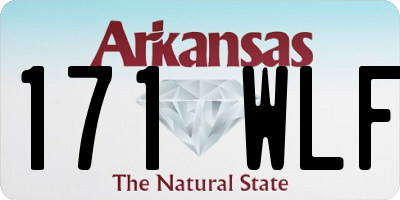 AR license plate 171WLF