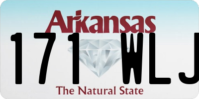 AR license plate 171WLJ
