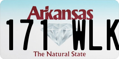 AR license plate 171WLK