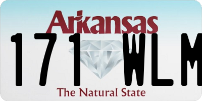 AR license plate 171WLM