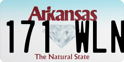 AR license plate 171WLN
