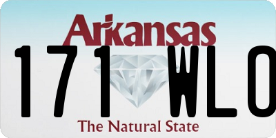 AR license plate 171WLO