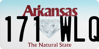AR license plate 171WLQ