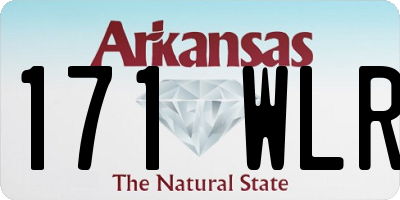AR license plate 171WLR