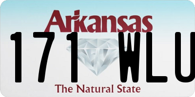 AR license plate 171WLU