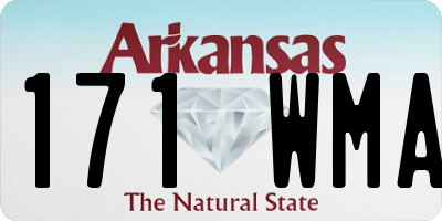 AR license plate 171WMA