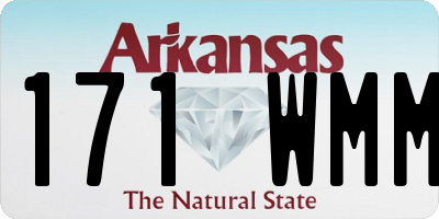 AR license plate 171WMM