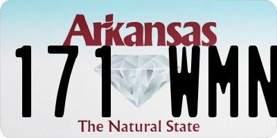 AR license plate 171WMN