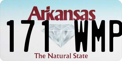 AR license plate 171WMP