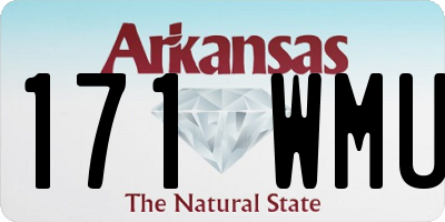 AR license plate 171WMU