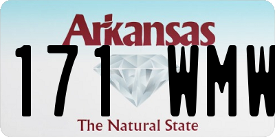 AR license plate 171WMW