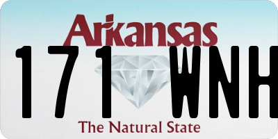 AR license plate 171WNH