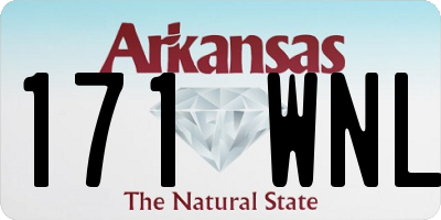 AR license plate 171WNL
