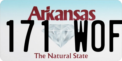 AR license plate 171WOF