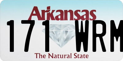 AR license plate 171WRM