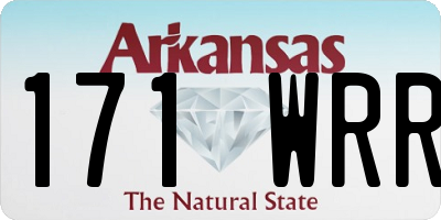 AR license plate 171WRR