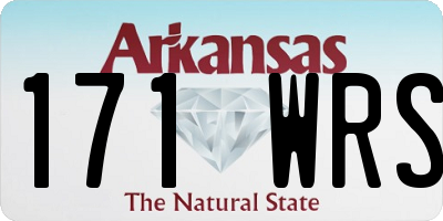 AR license plate 171WRS