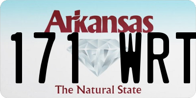 AR license plate 171WRT