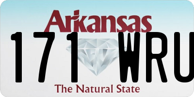 AR license plate 171WRU