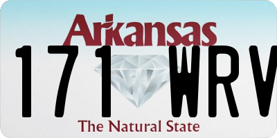 AR license plate 171WRV
