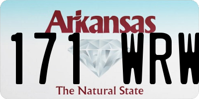 AR license plate 171WRW