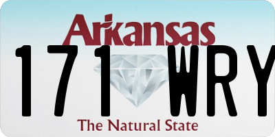 AR license plate 171WRY