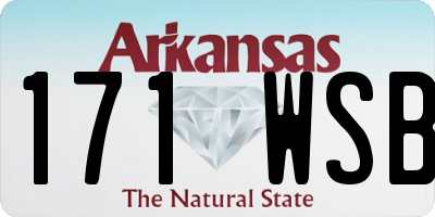 AR license plate 171WSB