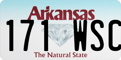 AR license plate 171WSC