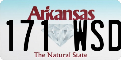 AR license plate 171WSD