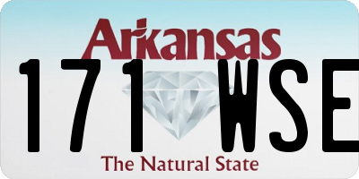 AR license plate 171WSE