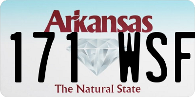 AR license plate 171WSF