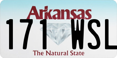 AR license plate 171WSL