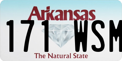 AR license plate 171WSM