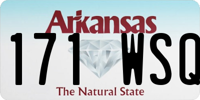 AR license plate 171WSQ