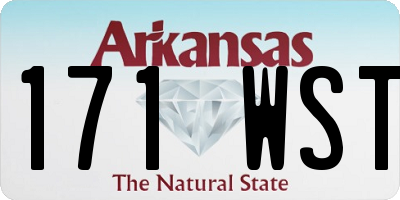 AR license plate 171WST