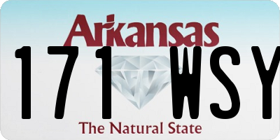AR license plate 171WSY
