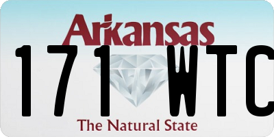 AR license plate 171WTC