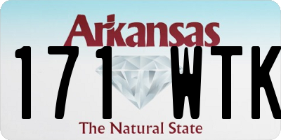 AR license plate 171WTK