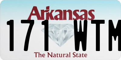 AR license plate 171WTM